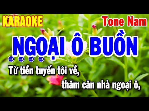 Karaoke Ngoại Ô Buồn Tone Nam Nhạc Sống Bolero Dễ Hát Nhất 2025 | Thanh Hải