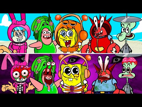 SpongeBob vs Incredibox Sprunki | normal and horror ♪ Animated Music Video