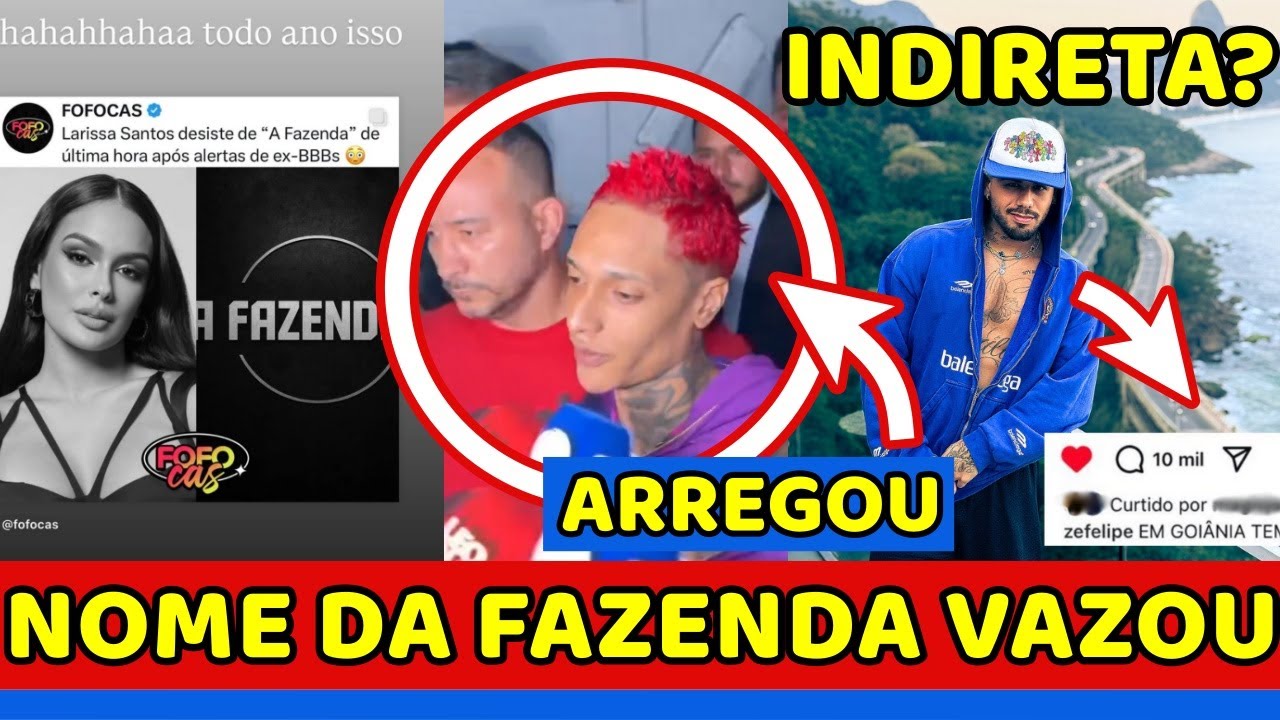 🚨NOME DA FAZENDA VAZA e FAMOSA NEGA Velório de Preta Gil SERÁ ABERTO AO PÚBLICO Oruam SE ENTREGA