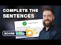 Strategies for Answering Sentence Completion