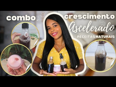 Minhas 3 receitas FAVORITAS para o cabelo CRESCER RÁPIDO e parar de cair