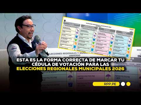Elecciones 2026: esta es la forma correcta de marcar tu cédula de votación