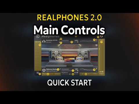 Video instruction Realphones 2.0 Quick Start Part 1: Main Controls