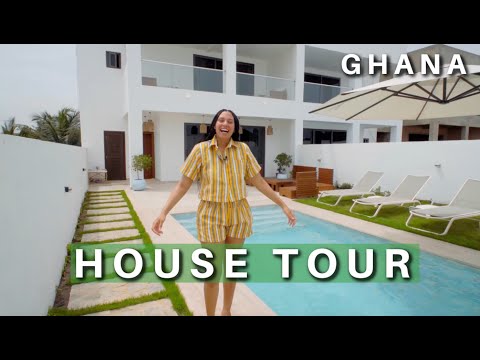 BEACH HOUSE IN GHANA | with Butler, Private pool & Padel Court