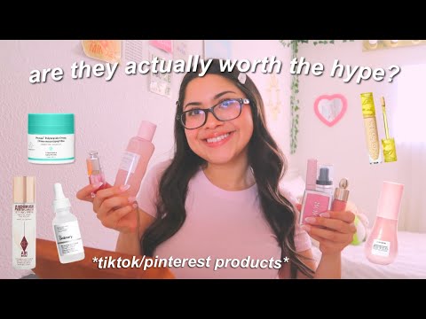 doing my makeup using *only* viral tiktok products 💌