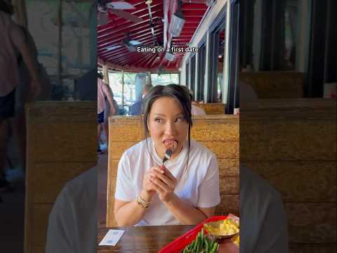 Eating on a first date