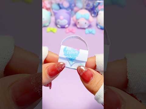 本当に使える!ミニチュアかばんの作り方🧳#オルキルラボ #orukirulab #おりがみ #origami #かわいい #ミニチュア #ミニ #ドール #カバン #バッグ #リアル