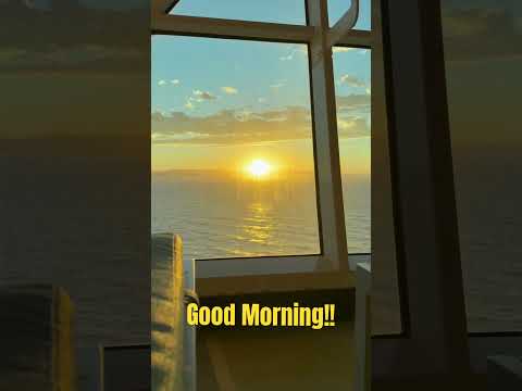 We Hope Your Monday Morning is THIS Beautiful. #oceanview #sunrise #cruise #fypyoutube #fypviralシ