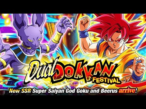 INSANE LUCK! SUPER SAIYAN GOD GOKU & BEERUS DOKKAN SUMMONS! DRAGON BALL Z DOKKAN BATTLE