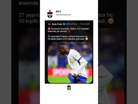 Bir PSG taraftarının 9 ay önce atmış olduğubir tweetSizce Dembele, Ballon d'Or'u kazanabilecek mi?