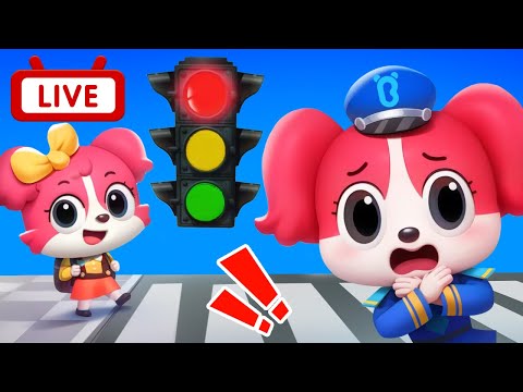 🔴【LIVE】布丁泡芙上學記 + 更多 | 啦咘啦哆警長的日常 | Kids Cartoon | 熱門動畫合集 | 安全警長啦咘啦哆 Sheriff Labrador | BabyBus 寶寶巴士