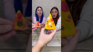 Whose pizza is fake and whose is gummy? 😂 #shorts Best video by Hmelkofm