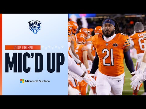 D'Onta Foreman | Mic'd Up | Chicago Bears video clip