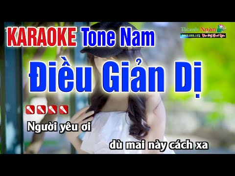 ĐIỀU GIẢN DỊ Karaoke Tone Nam | Âm Thanh Tách Nhạc 2Fi – KARAOKE Nhạc Sống Thanh Ngân