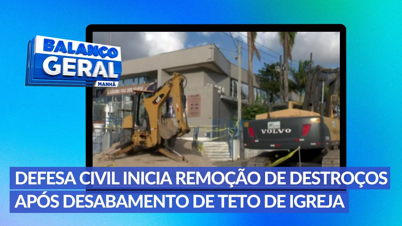 Defesa Civil Inicia Remo&ccedil;&atilde;o de Destro&ccedil;os em Igreja do Recife Ap&oacute;s Desabamento