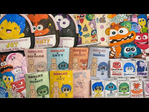 [💥paper diy💥] INSIDE OUT 2 Paper Crafts Collection unboxing! | Blind Bags/Boxes Compilation | asmr