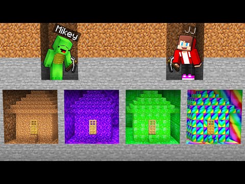 Mikey vs JJ : Who Mined the Best House in Minecraft? (Maizen)