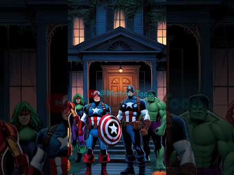 #13Avengers in a haunted house #marvel #avengersstory #avengers #halloween
