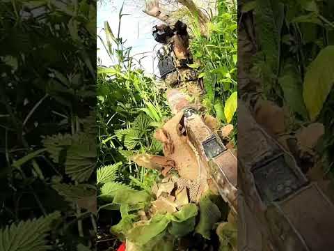 Ambush on a Tank with invisibility suit (airsoft) #shorts #ghillie #invisible #paintball #milsim