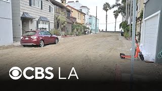 YouTube video thumbnail: Powerful Waves Pound Southern California Beach Communities