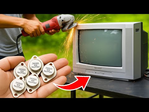 Hidden uses for old TVs! Try to insert 2n3055 into old TVs and It will SHOCK you