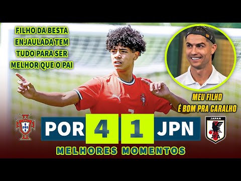 HISTÓRICO ! FILHO DO CRISTIANO RONALDO O MAIOR DE TODOS ESTREIA PELA SELEÇÃO SUB 15 DE PORTUGAL