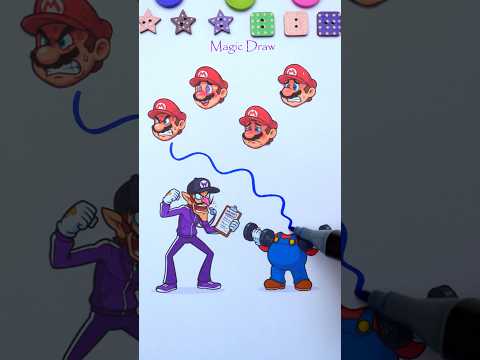 Super Mario Galaxy Waluigi x Mario ๐ช Line Connect Puzzle Challenge #mario #supermario