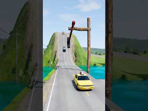 Cars vs big hammer crash part861 #shortvideo #beamngdrive #shorts #india #car #gaming #truck