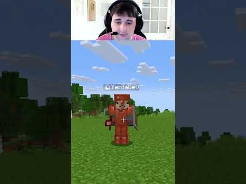 NO USES ARMADURA DE COBRE CUANDO LLUEVE🤣 #shorts #minecraft