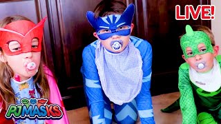 🔴 LIVE 24/7! PJ Masks in real life 🔴 | Pretend play superheroes | PJ Masks Official | #live