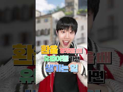 환율 망했을 때 유럽여행 가면 생기는 일..