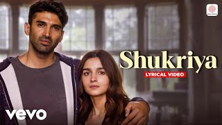 Shukriya - Lyric Video - Sadak 2 | Sanjay Dutt, Alia Bhatt, Aditya Roy Kapoor