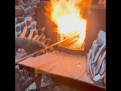 Ship Anchor Chain Recycling Process #shorts #metal #forging