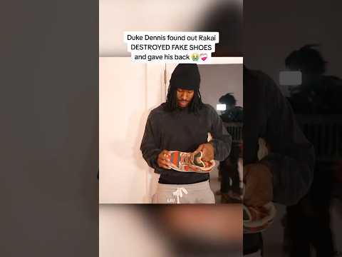 Duke Dennis found out RakaiDESTROYED FAKE SHOES and gave his back😭❤️‍🩹#ishowspeed #rakai
