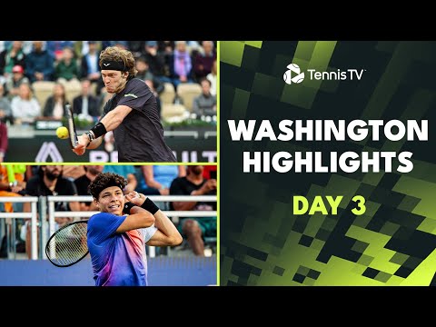 Rublev & Shelton Headline; Michelsen & Khachanov Also In Action | Washington 2024 Day 3 Highlights