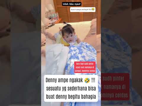 MOMEN BIEL NYAHUT SAAT DENNY SUMARGO MANGGIL NAMANYA #beritaartis #dennysumargo #babygirl #cantik