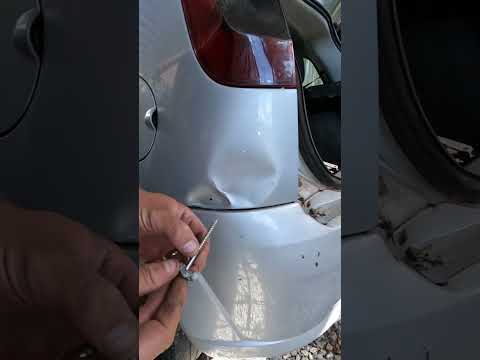Spotter caseira. Tirando amassado #vivendo_de_catira #pintura #carros #funilaria #venda #reforma