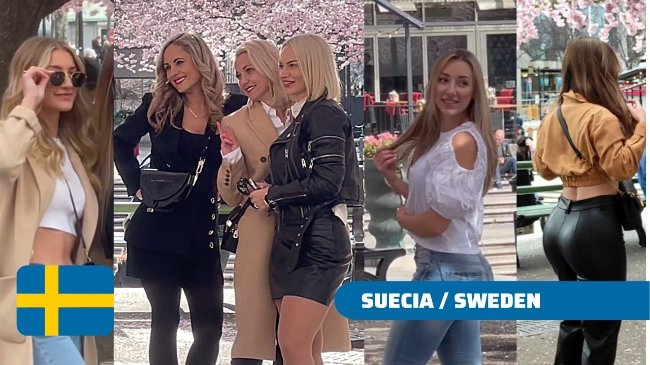 MUJERES N-RDICAS en las calles de ESTOCOLMO, SUECIA
