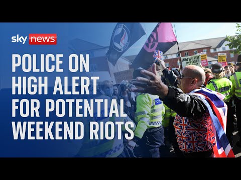 Police on 'high alert' for potential weekend riots after week of far-right unrest