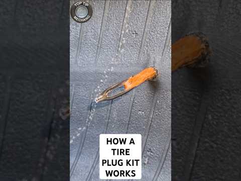 How a Tire Plug Repair Kit Works #tireplug #tirerepair #tirestrip #howitworks