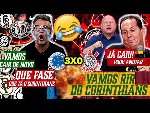 VAMOS RIR do CORINTHIANS ! NETO REVOLTADO! BENJA RASGOU O VERBO ! REAÇÕES CRUZEIRO 3X0 CORINTHIANS