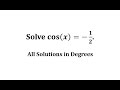 Cosine Values and Quadrants