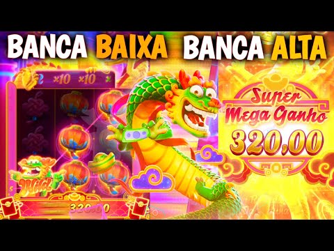 JOGUEI 2 FORTUNE DRAGON! UM COM BANCA BAIXA E O OUTRO COM BANCA ALTA!!!