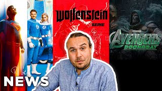 Boxoffice-Duell: FANTASTIC FOUR vs. SUPERMAN | WOLFENSTEIN Serie kommt | AVENGERS 5 Chaos –FILM NEWS