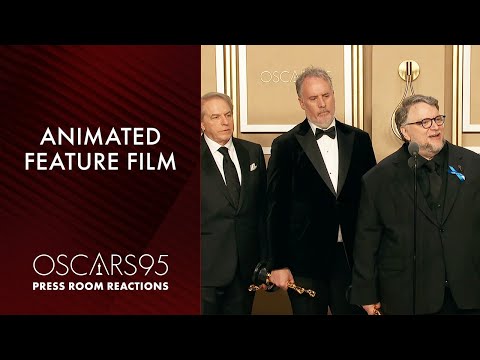 Best Animated Feature | Guillermo del Toro's Pinocchio | Oscars95 Press Room Speech