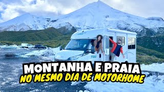 Da montanha até o mar em 1h de motorhome na Nova Zelândia