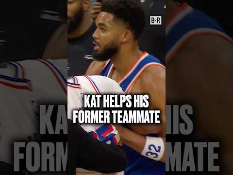 KAT looking out for his <strong>former</strong> teammate 🙏