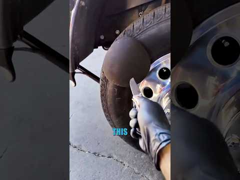 Never pop a tire bubble!