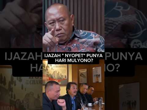 IJAZAH "NYOPET" PUNYA HARI MULYONO?