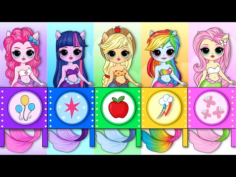 Twilight Sparkle, Rainbow Dash & Friends Become Mermaid